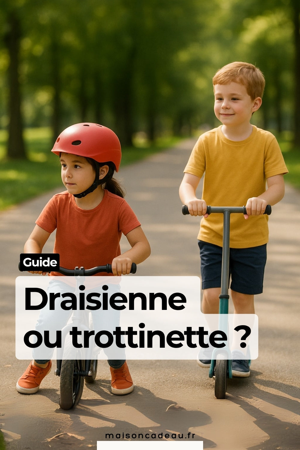 Draisienne ou trottinette : quel premier véhicule choisir pour mon enfant ?