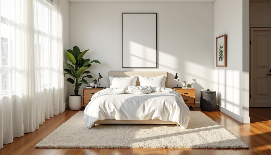 Idées de déco pour choisir le tapis beige idéal dans une chambre adulte