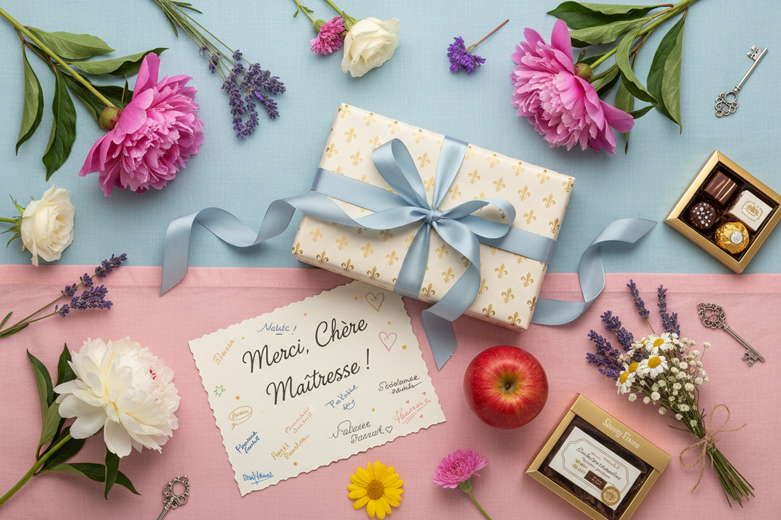 Cadeau collectif de classe pour la maîtresse : 30+ idées (+ comment l'organiser)