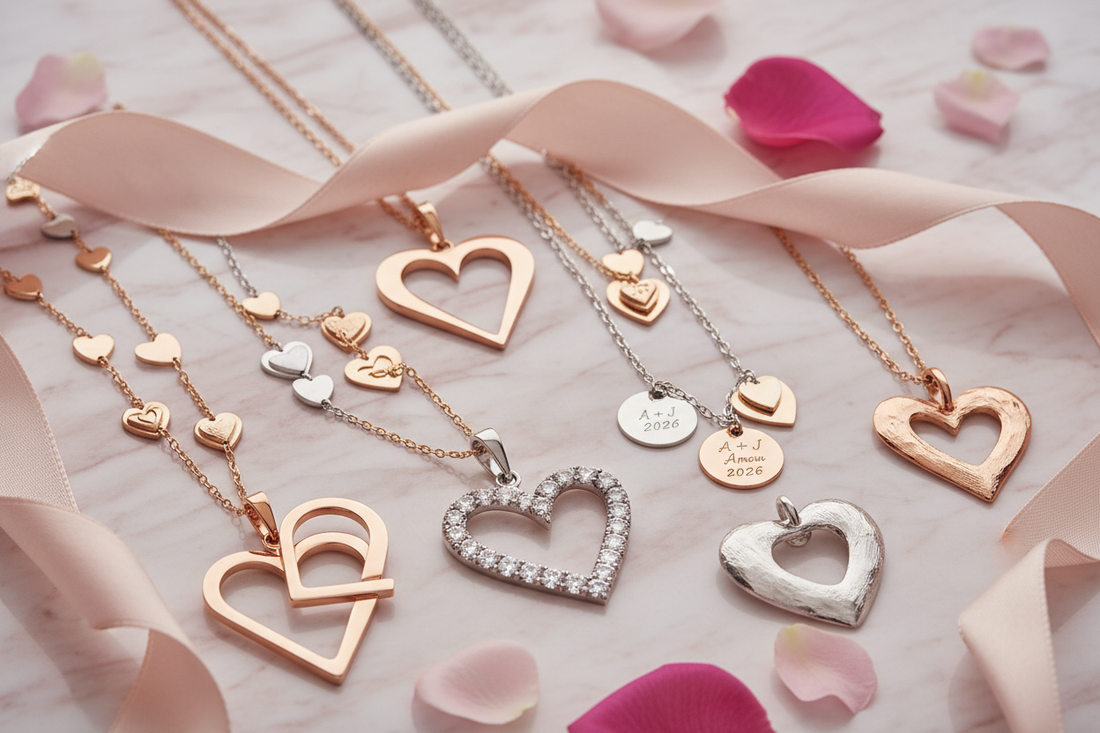 Tendances pendentifs cœur 2026 parfait pour Saint-Valentin