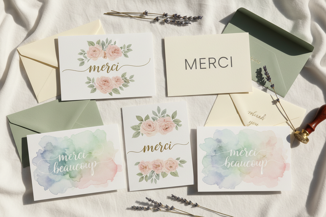 Carte de remerciement à imprimer : textes et modèles