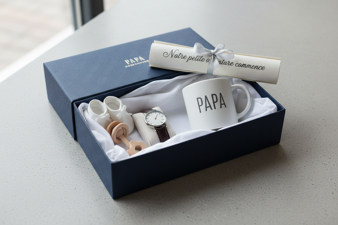 Top 30+ Cadeau futur papa : idées originales & uniques 2026