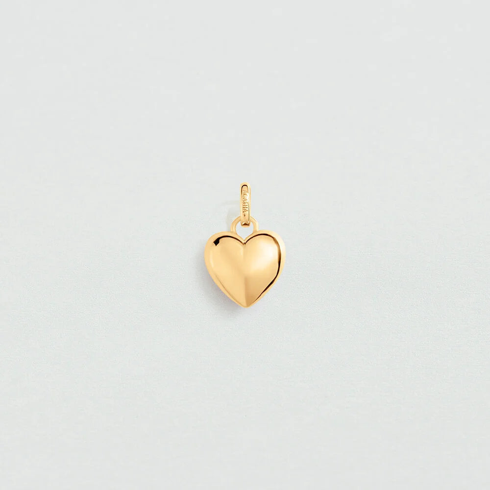 Pendentif coeur Désirée rouge & doré Agatha