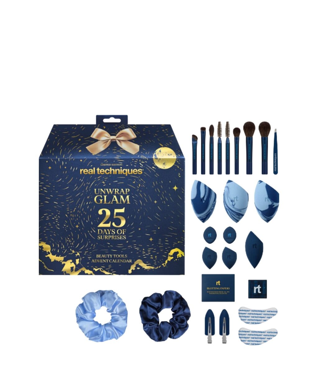 Coffret calendrier de l'Avent Real Techniques Unwrap Glam fermé