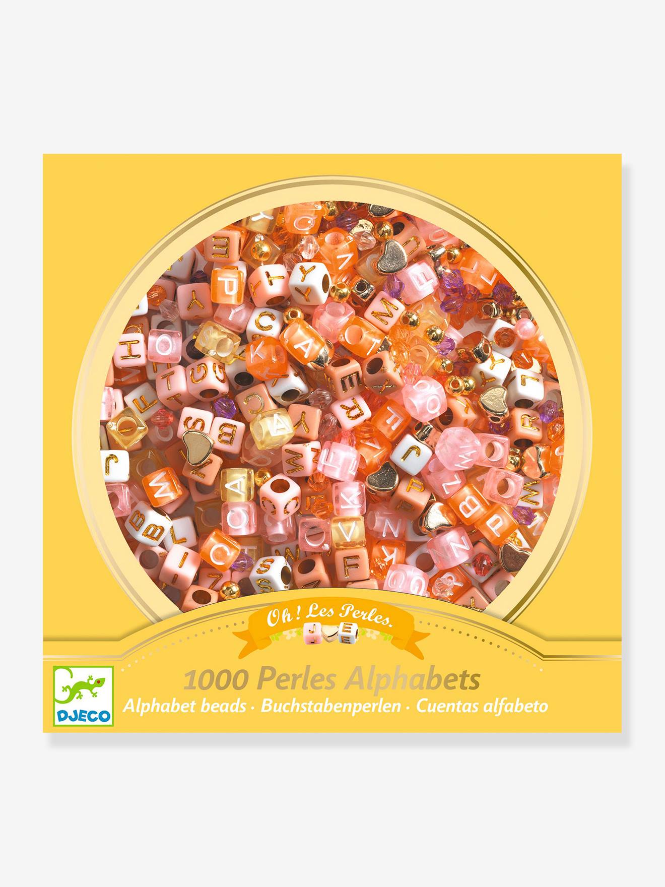 1 000 perles alphabet - jaune