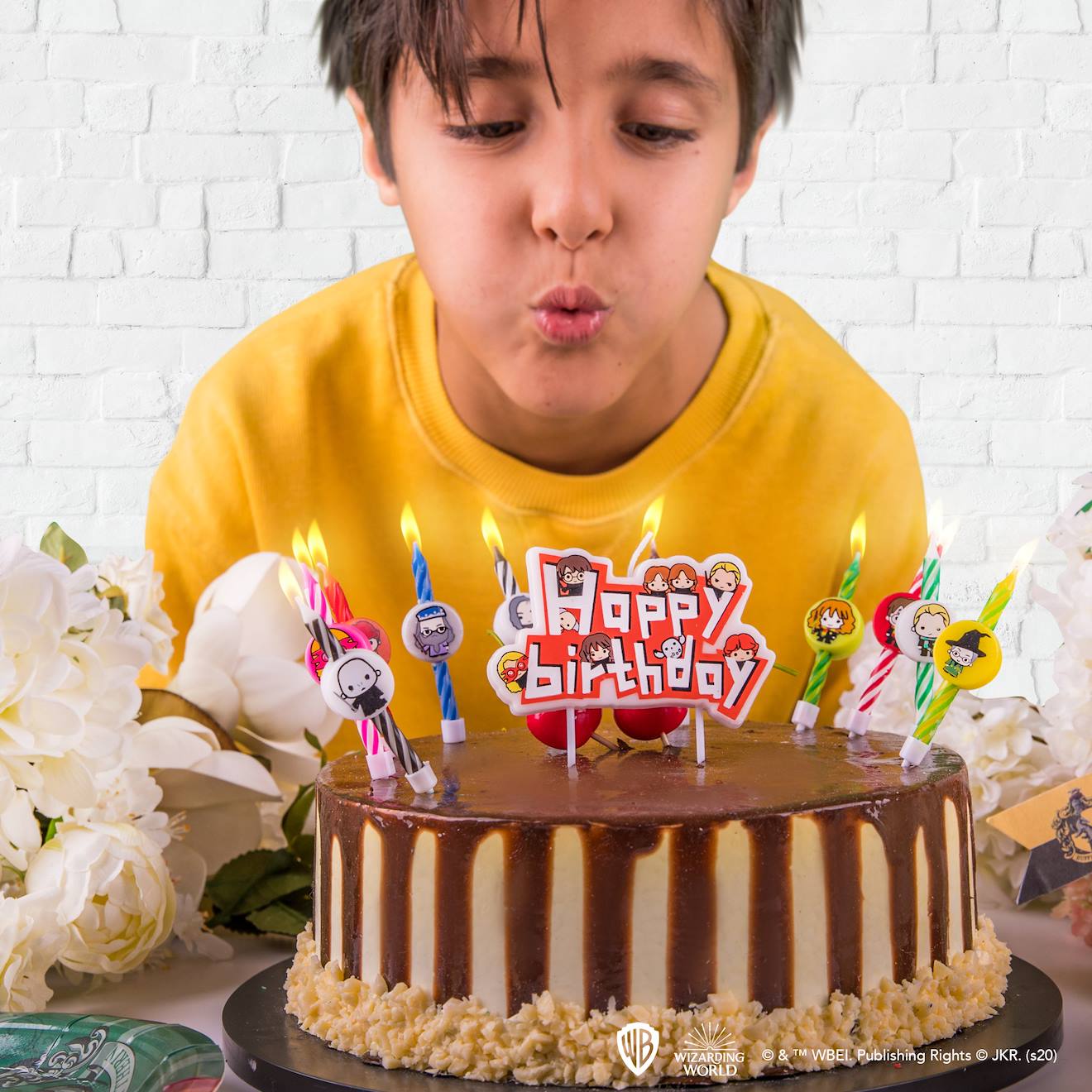 10 Bougies D'anniversaire Personnages Harry Potter & 1 Happy Birthday - Harry Potter Multicolore
