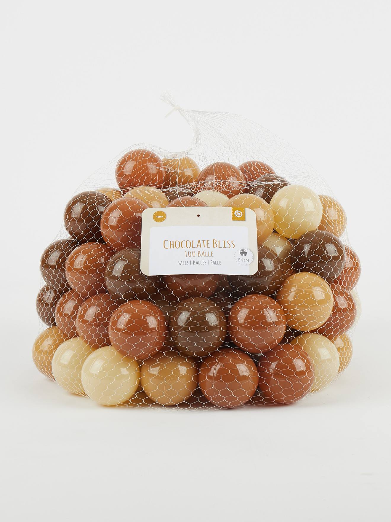 100 balles pour piscine à balles, multicolore 100 chocolate bliss