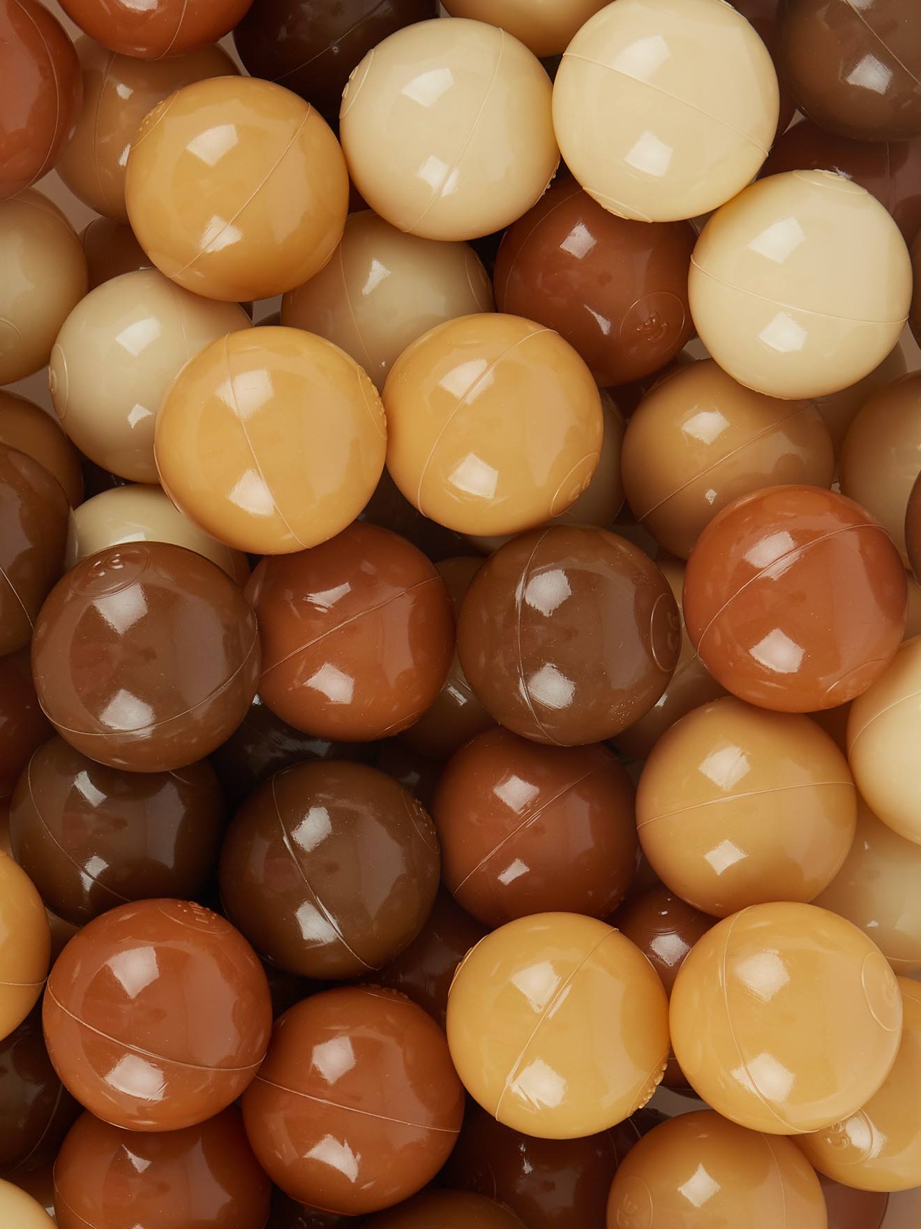100 balles pour piscine à balles, multicolore 100 chocolate bliss