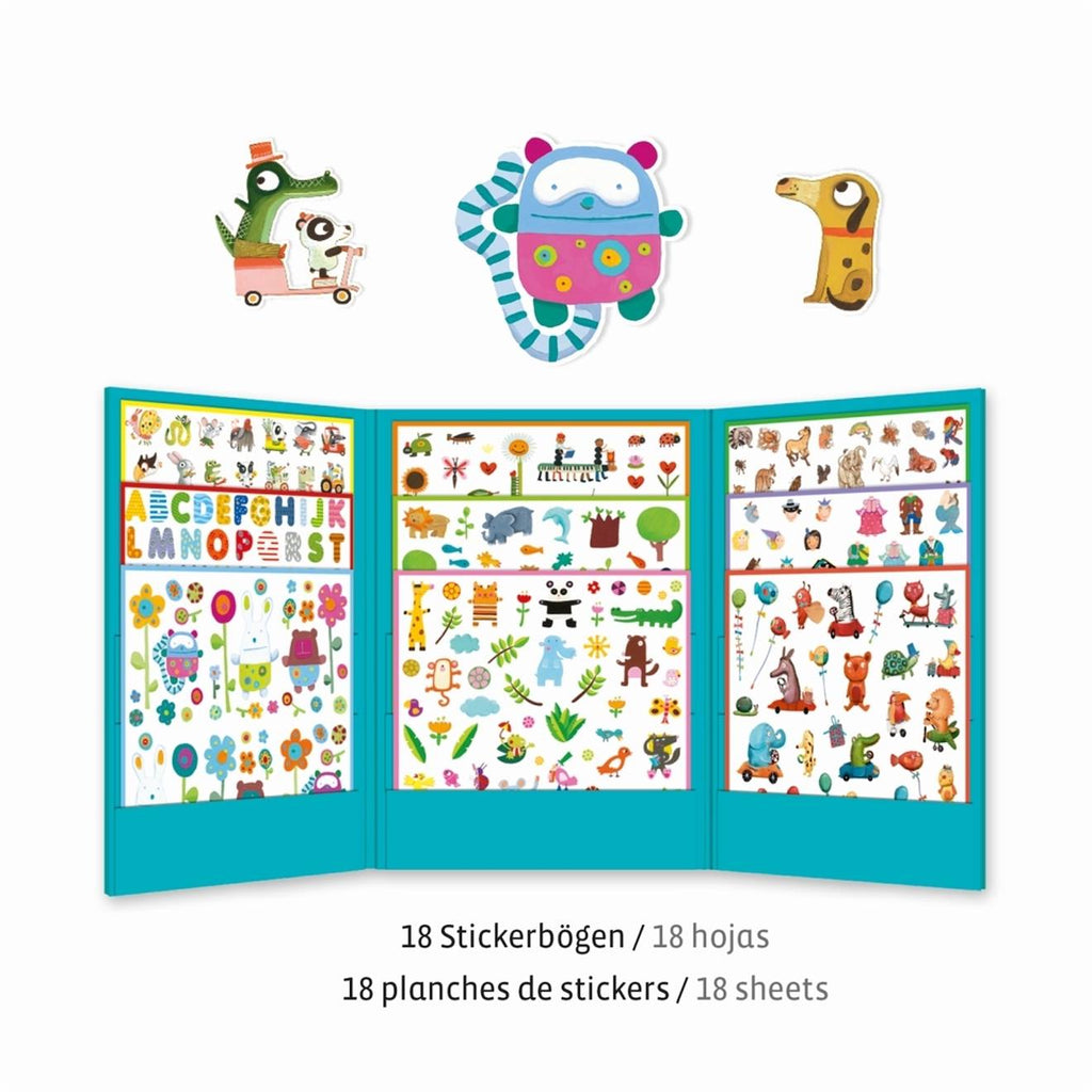 1000 stickers pour les petits multicolore