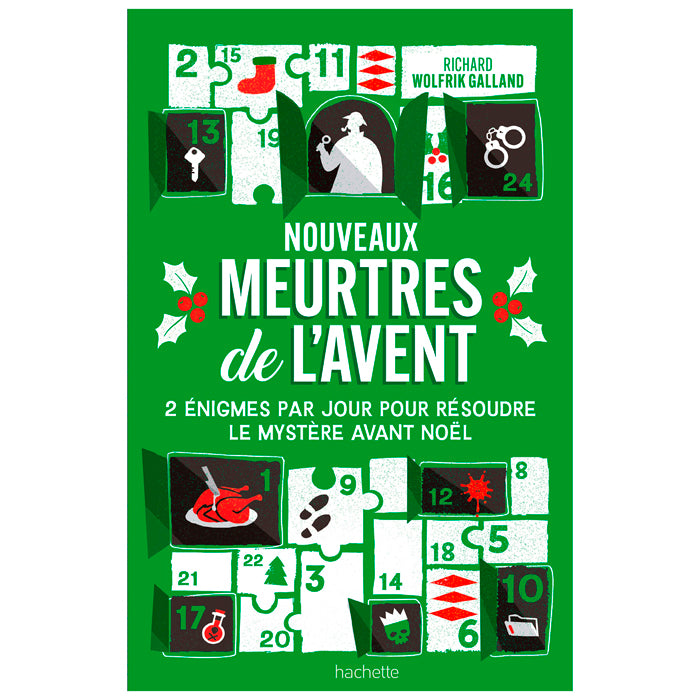 Calendrier de l'Avent Nouveaux meurtres de l'Avent – livre-jeu 50 énigmes