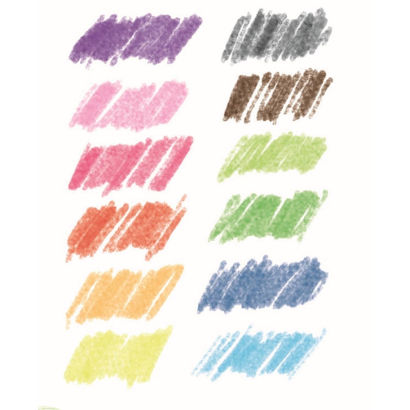 12 crayons aquarellables multicolore