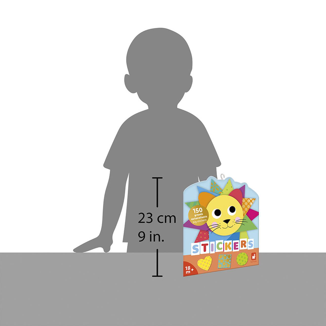 150 stickers en planches formes géométriques multicolore