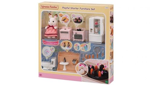 Playset Sylvanian Families 5449 Le set d'ameublement cosy cottage et maman lapin chocolat