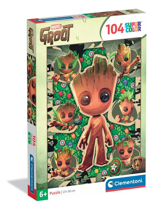Puzzle 104 pièces Clementoni Marvel Groot