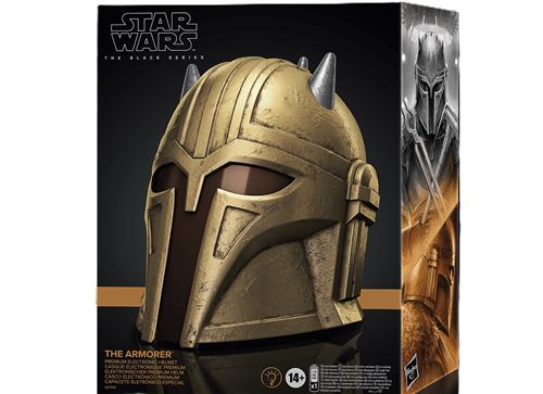 Figurine Star Wars Casque électronique The Mandalorian Black Series The Armorer