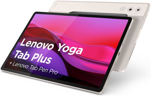 Tablette Tactile Lenovo Yoga Tab Plus 12,7" 256 Go Coquillage + Stylet Lenovo Tab Pen Pro