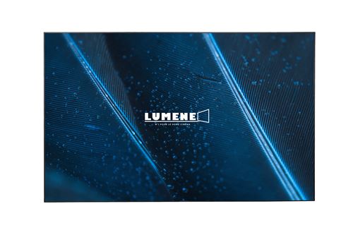 Ecran de projection Lumene Movie Palace UHD 4K Ultra Slim 300C Blanc Mat avec bords Noir