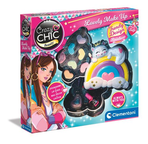 Jeu d'imitation Clementoni Palette de maquillage Arc-en-ciel