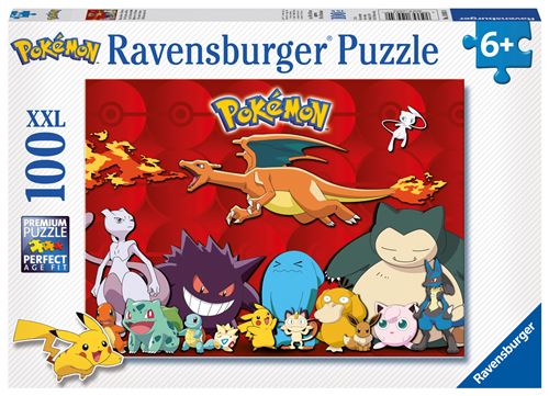 Puzzle 100 pièces XXL Ravensburger Mes Pokémon préférés