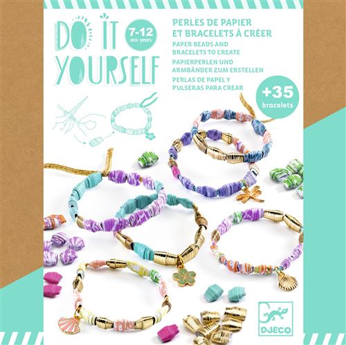 Création perle et bijou Djeco Coffret créatif Perles de papier