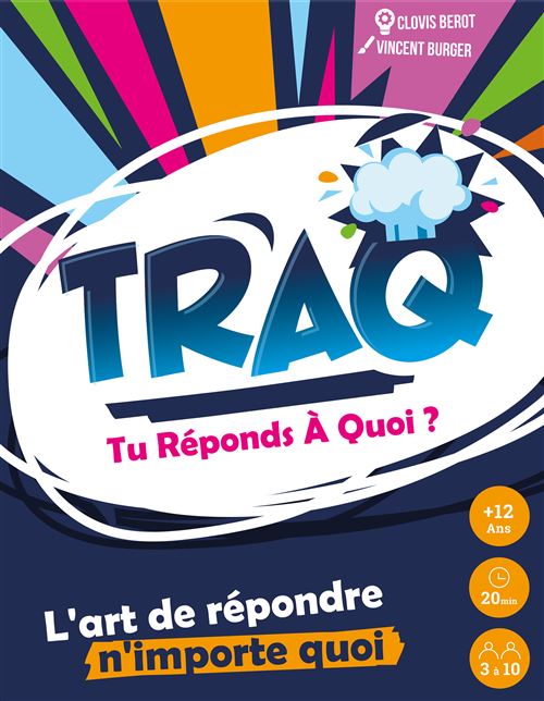 Jeu d'ambiance Ludilight Traq Tu Réponds à Quoi?
