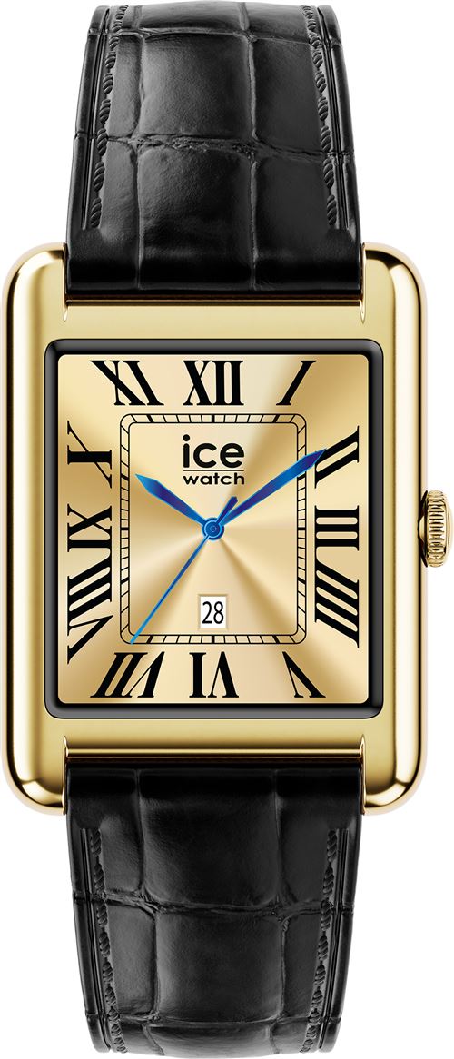 Montre connectée Ice-Watch Ice Smart TK 2.0 35 mm Bluetooth Or avec bracelet cuir Croco Noir