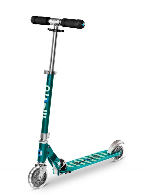 Jeu de plein air Micro Mobility Trottinette enfant 2 roues LED Micro Sprite LED Bleu Pétrole annodisé