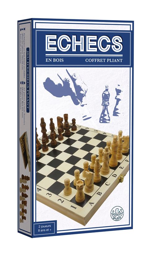 Jeu d'échecs Piatnik Coffret Pliant imprimé Wilson Jeux 28 cm