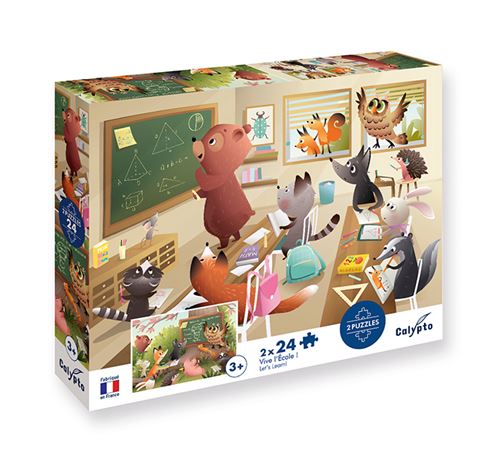 Puzzles 2 x 24 pièces SentoSphère Vive l'Ecole