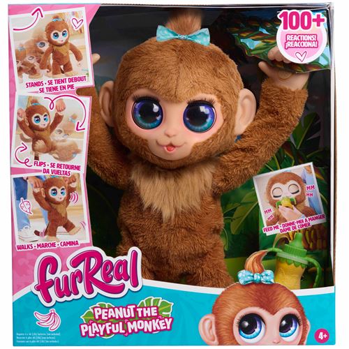 Peluche interactive Furreal Peanut le singe