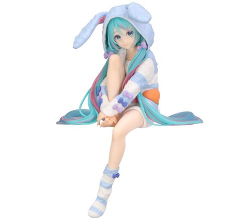 Figurine Furyu Hatsune Miku Rabbit Ear Hood Pajama Blue Color Ver. 14 cm