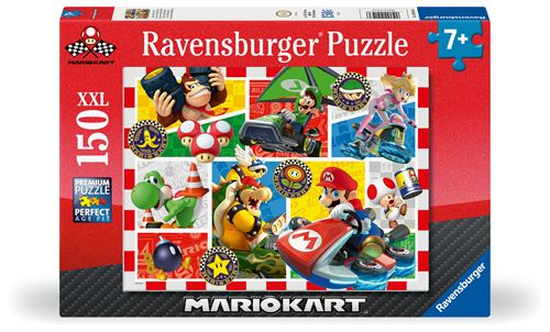 Puzzle 150 pièces Ravensburger La course de Mario Kart