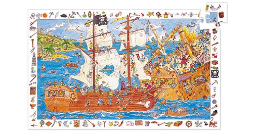 Djeco Les Pirates Puzzle 100 pièces