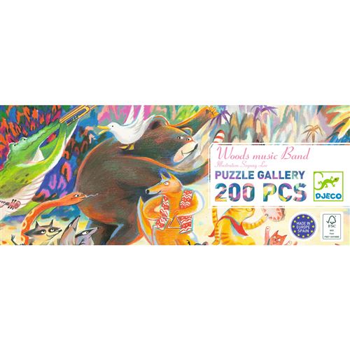 Puzzle Djeco Woods music Band 200 pièces