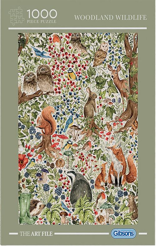 Puzzle 1000 pièces Gibsons Woodland Wildlife