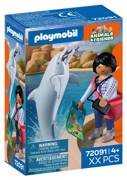 Playmobil Animals and Friends 72091 Zoo : Dauphin et visiteur