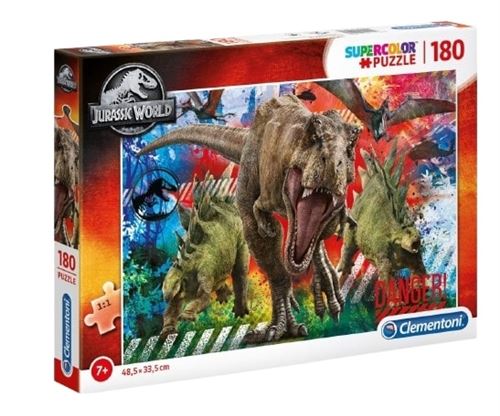 Puzzle 180 pièces Clementoni Super Jurassic World