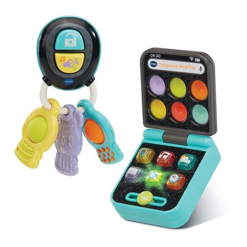 Jeu d'éveil Vtech Baby Coffret clés et téléphone Magi'pop