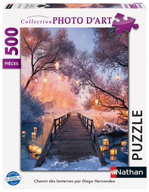 Puzzle Nathan Chemin des lanternes Diego Hernandez 500 pièces