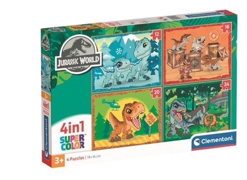 Puzzle 4-en-1 72 pièces Clementoni Jurassic World