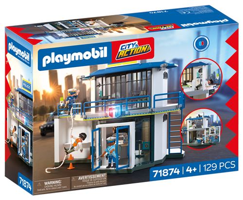 Playmobil City Action 71874 Poste de police avec salle de recherches