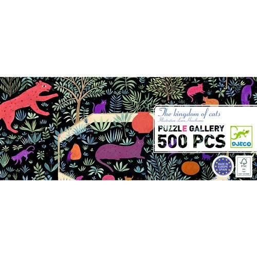 Puzzle Djeco The kingdom of cats 500 pièces