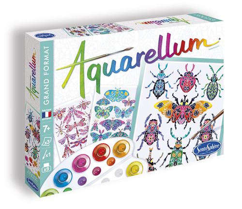 Peinture enfant SentoSphère Aquarellum Insectarium