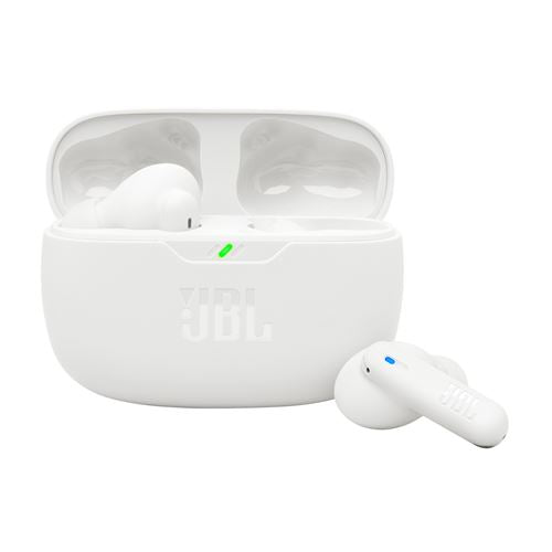 Ecouteurs intra-auriculaires sans fil Bluetooth JBL Wave Beam 2 avec réduction de bruit Blanc