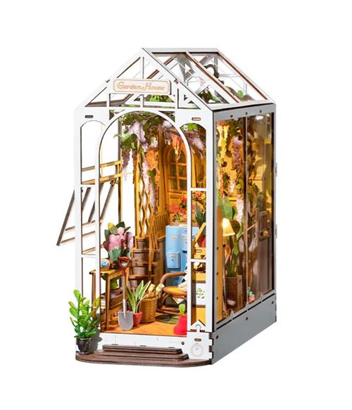Maquette Rolife Serre-livres Book Nook Maison de jardin