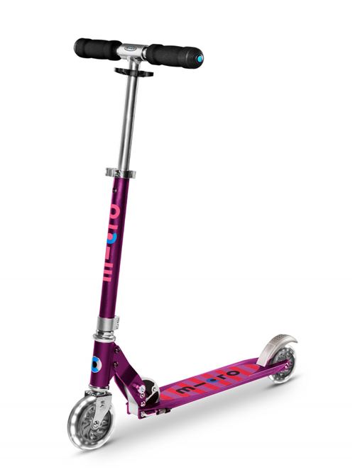 Jeu de plein air Micro Mobility Trottinette enfant 2 roues LED Micro Sprite LED Violet annodisé