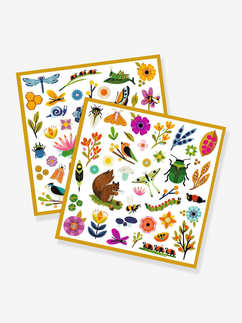 160 stickers jardin orange