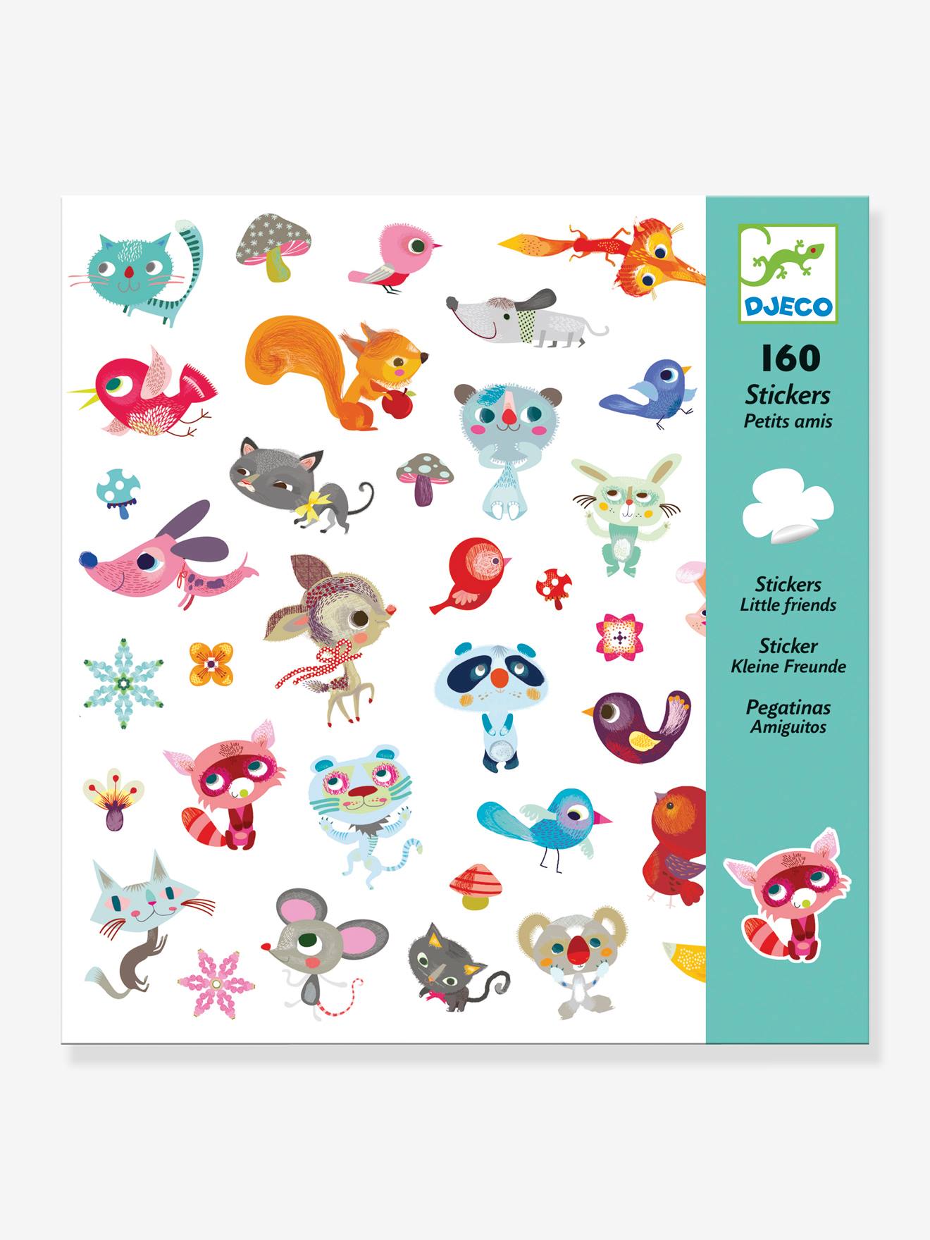 160 stickers petits amis bleu