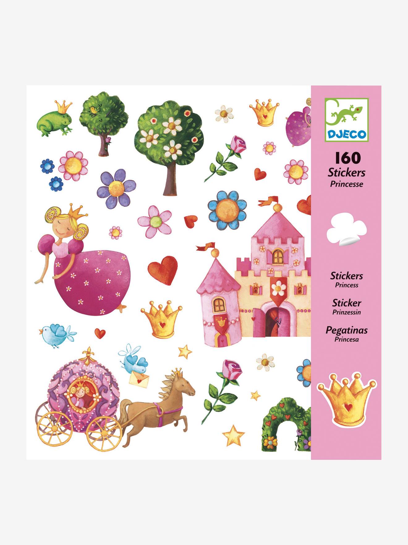 160 stickers princesse marguerite multicolore