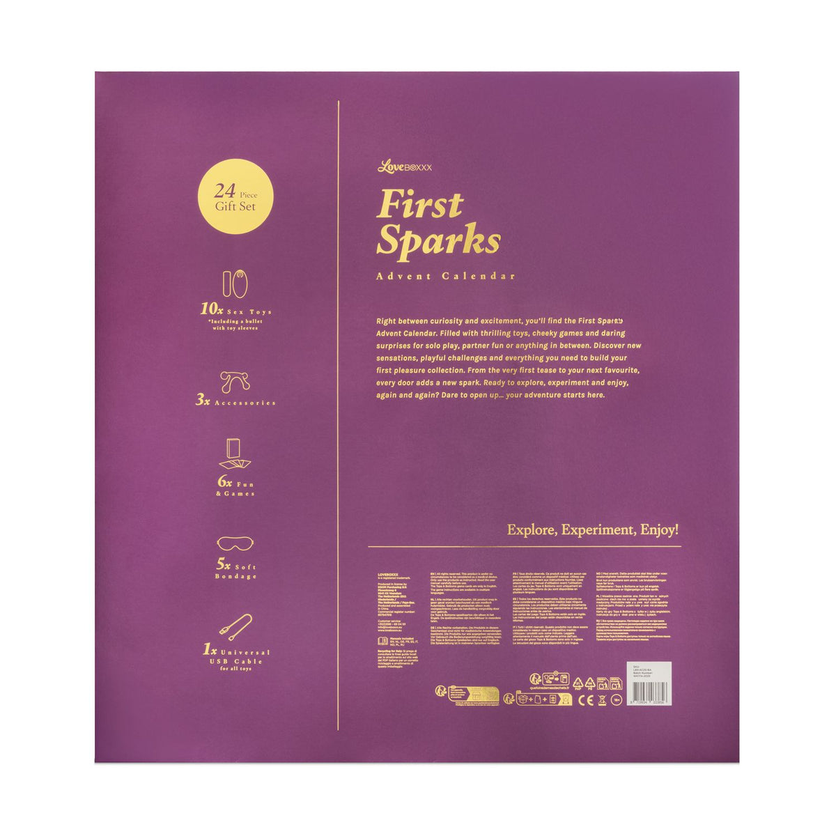 Calendrier de l'Avent Loveboxxx First Sparks – Petit Budget – coffret (vue 3)